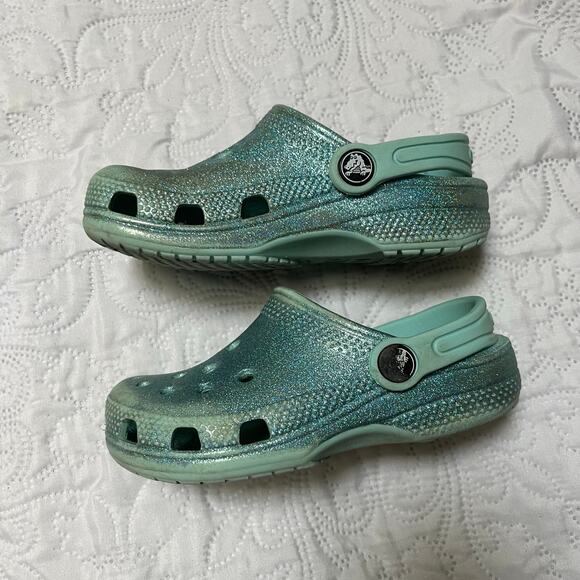 Crocs Classic Glitter Clogs Size 11 - Picture 3 of 8